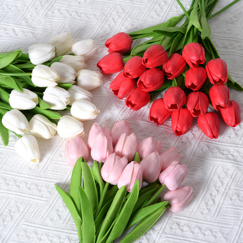 Home Decor Tulip - 3/6/9PCS Tulip Artificial Flower Real Touch