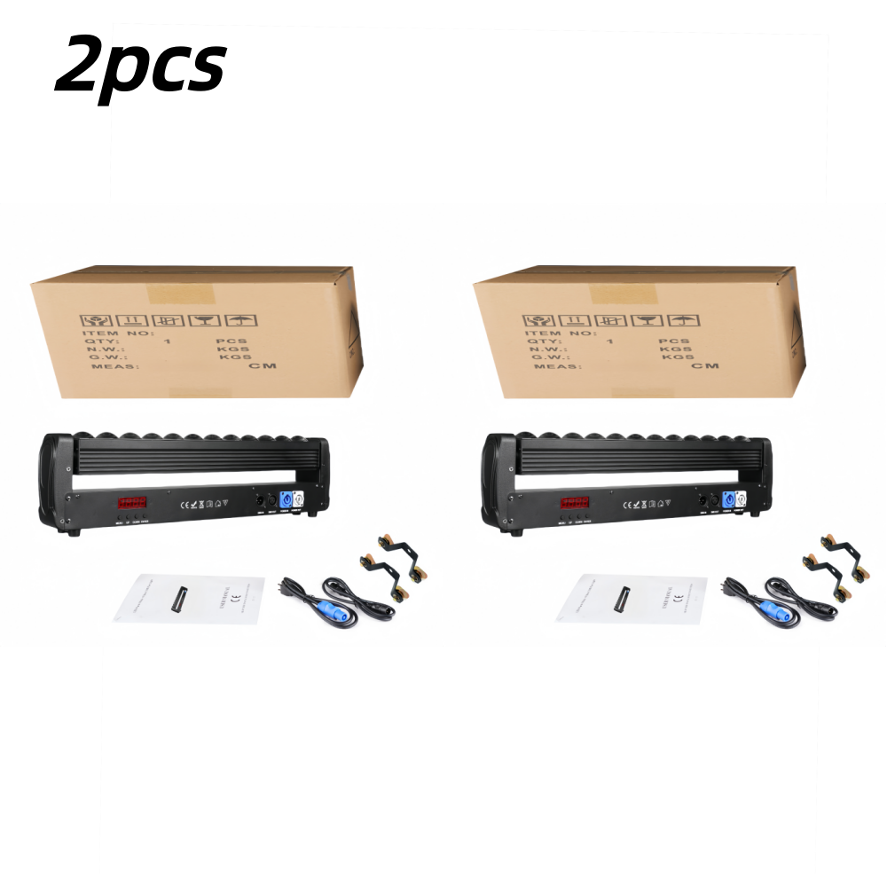String Curtain Light - 2pcs 200W Double Sides Beam Curtain&Strobe
