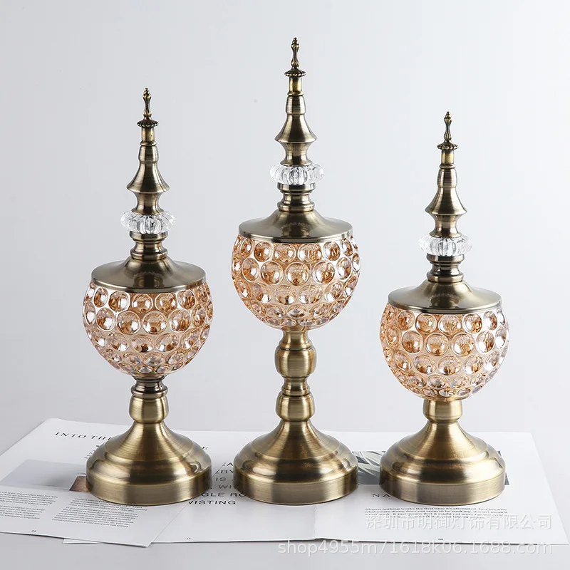Home Decor Malaysia - Malaysia Glass Metal Candy Plate Storage