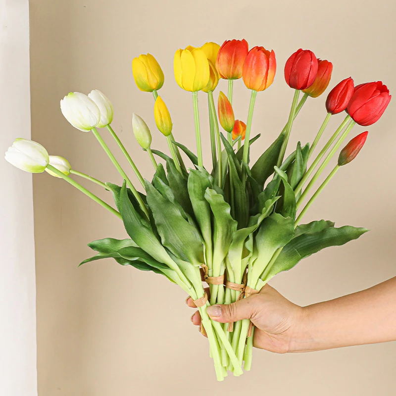 5 Head Artificial Tulips Weddi - Home Decor Tulip 评论和价格