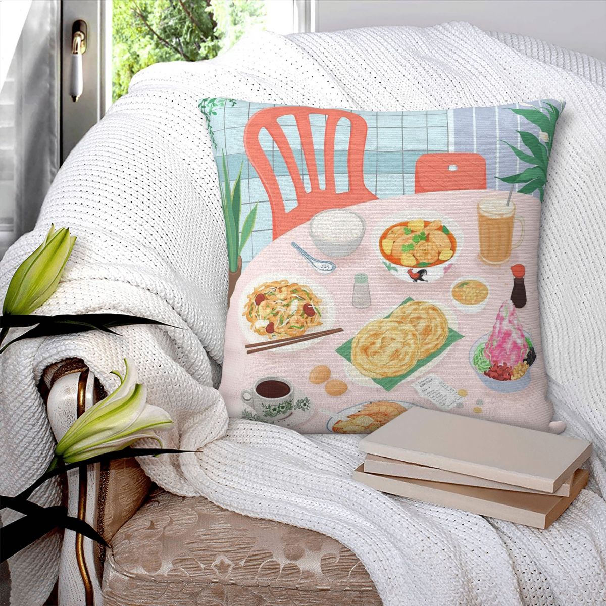Kopitiam Food Malaysia Pillowc - Home Decor Malaysia 评论和价格