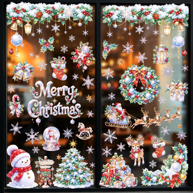 9 Sheets Christmas Static Wind - X Home Decor 评论和价格
