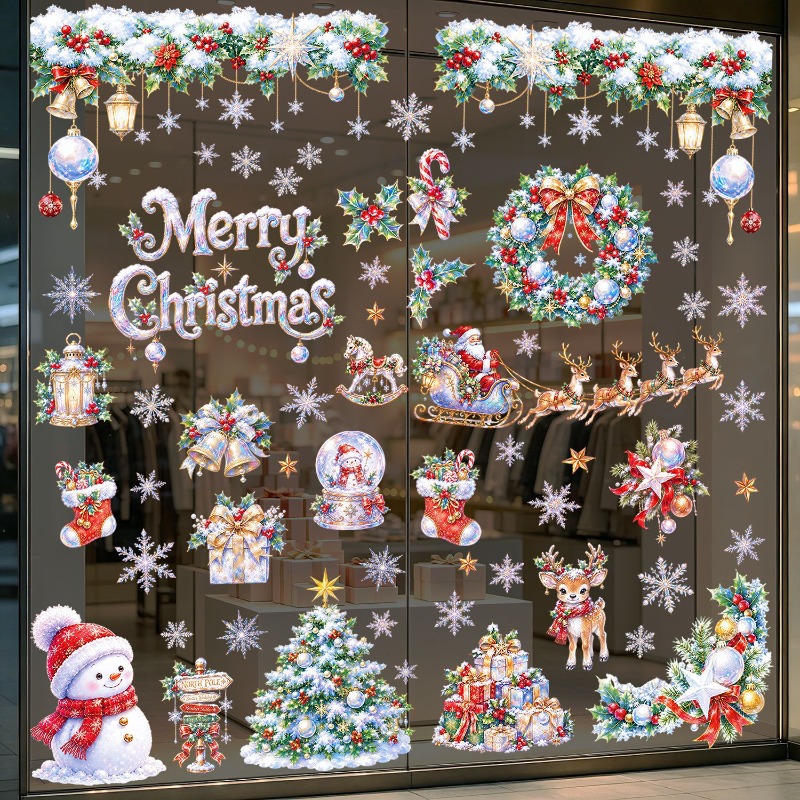 9 Sheets Christmas Static Wind - X Home Decor 评论和价格