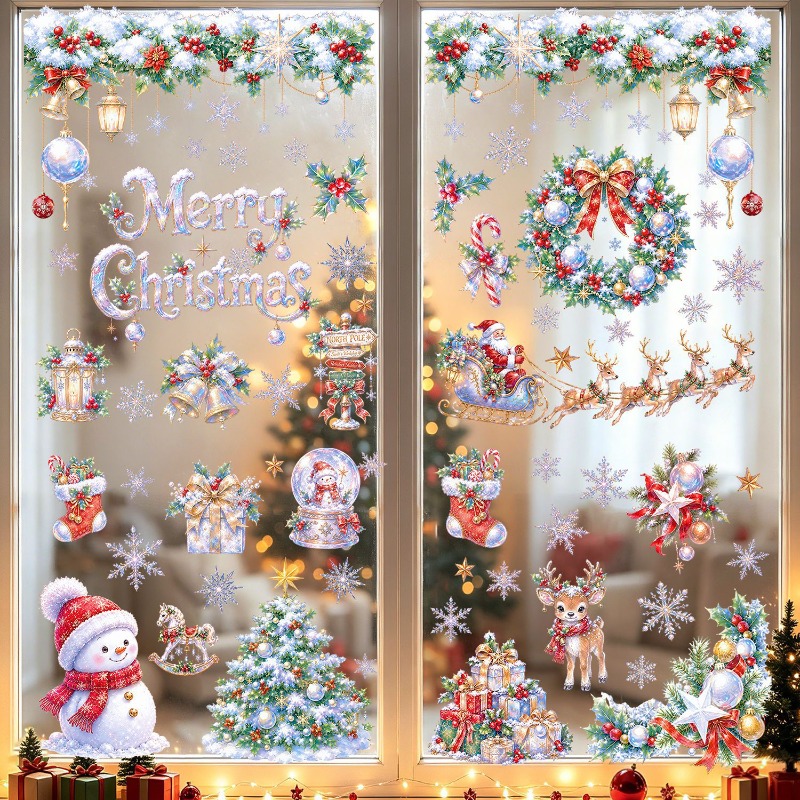 9 Sheets Christmas Static Wind - X Home Decor 评论和价格