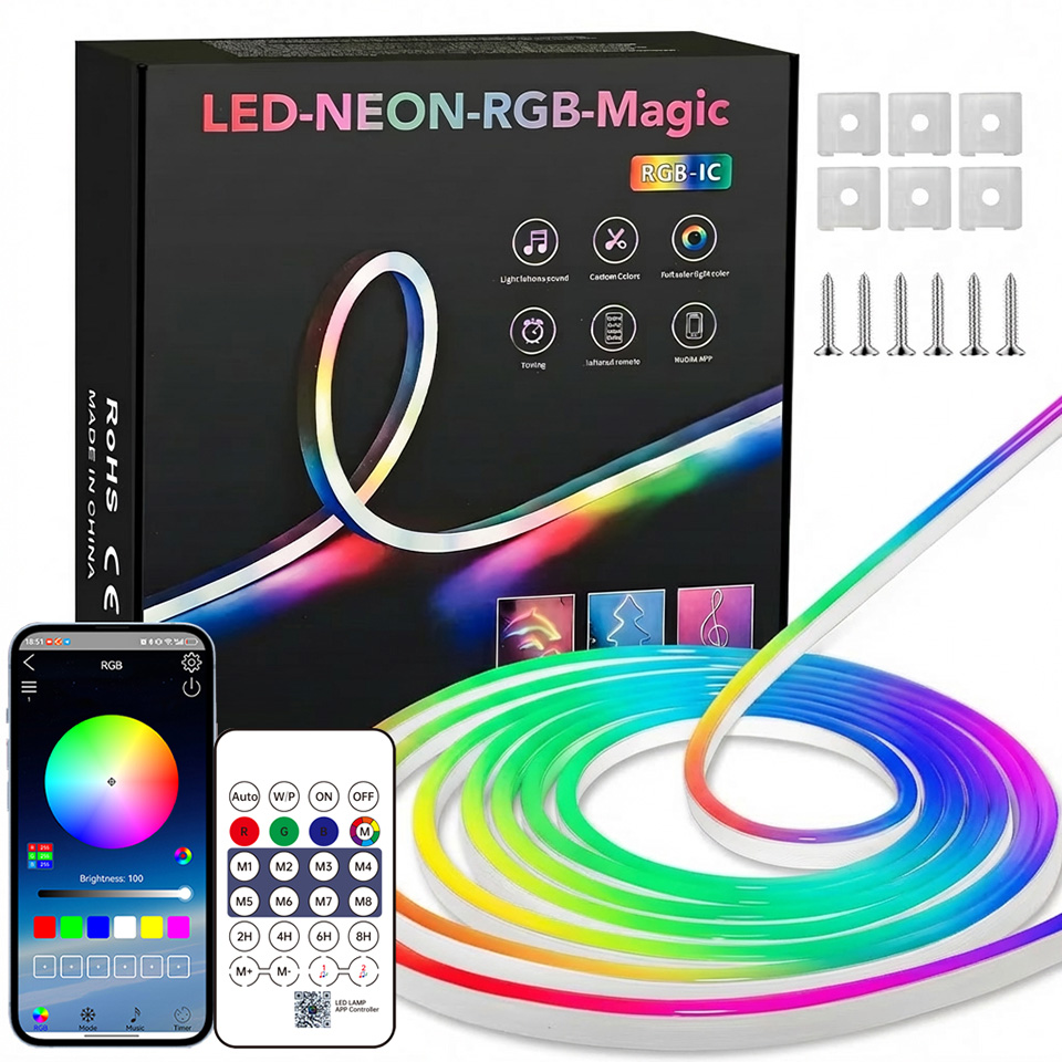 Bluetooth RGB Neon LED Strip 1 - Home Decor Free App 评论和价格