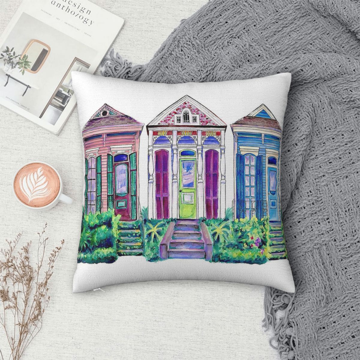 New Orleans Shotgun Houses Squ - Home Decor New Orleans 评论和价格