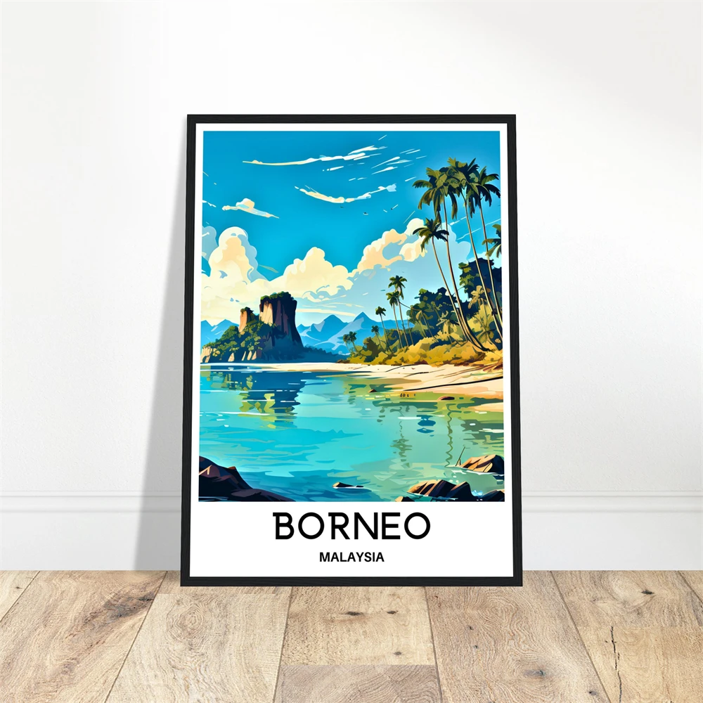 Penang Malaysia Travel Poster  - Home Decor Malaysia 评论和价格