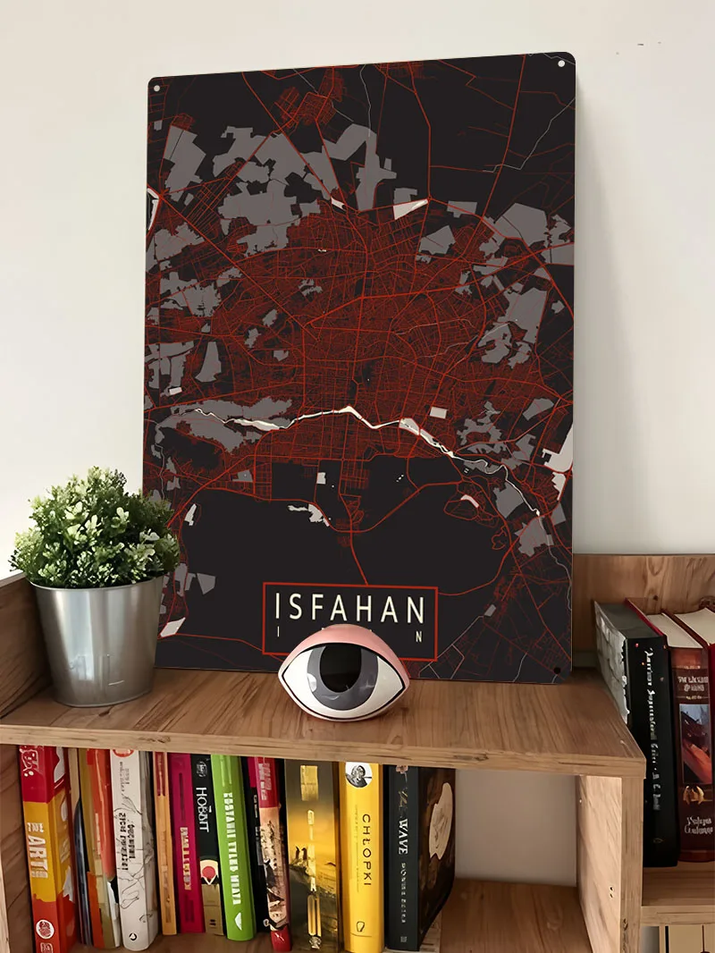 Isfahan City Map Iran Vector P - Home Decor Vector 评论和价格