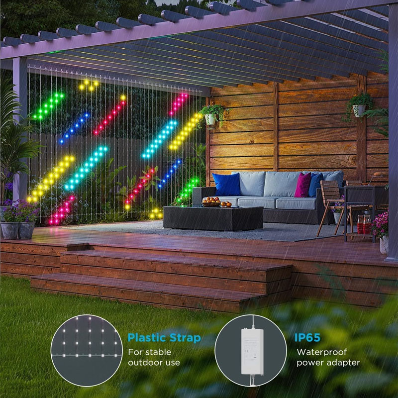 400 RGBIC LED Smart Curtain Fa - String Curtain Light 评论和价格