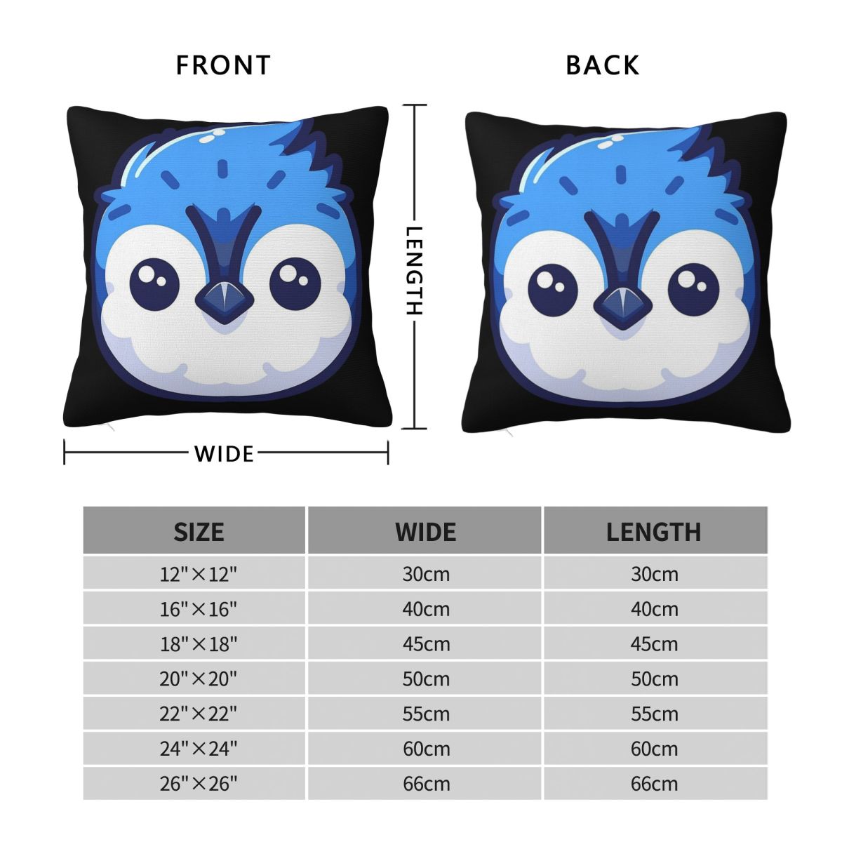 Cute Vectoral Blue Jay Face Sq - Home Decor Vector 评论和价格