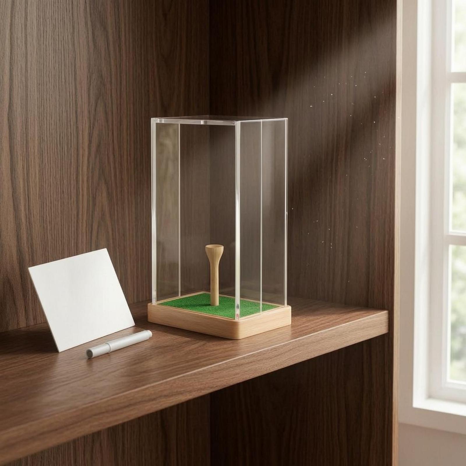 Golf Ball Case Acrylic Display - Home Decor Green 评论和价格