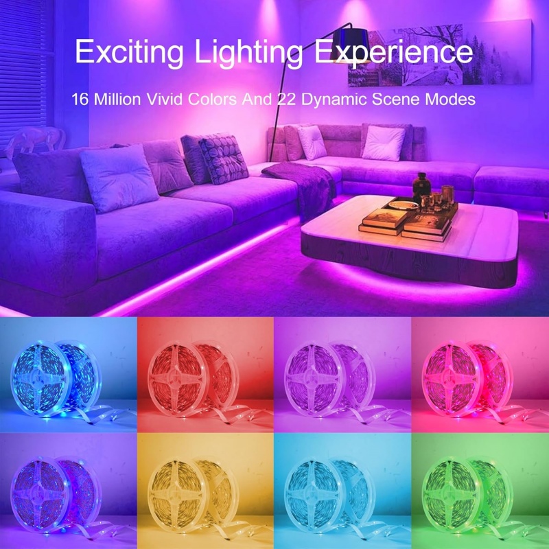 1-20m RGB LED Strip Lights 5V  - Home Decor Free App 评论和价格