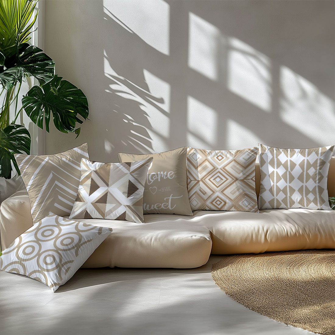 45x45cm Light Coffee Color Vec - Home Decor Vector 评论和价格