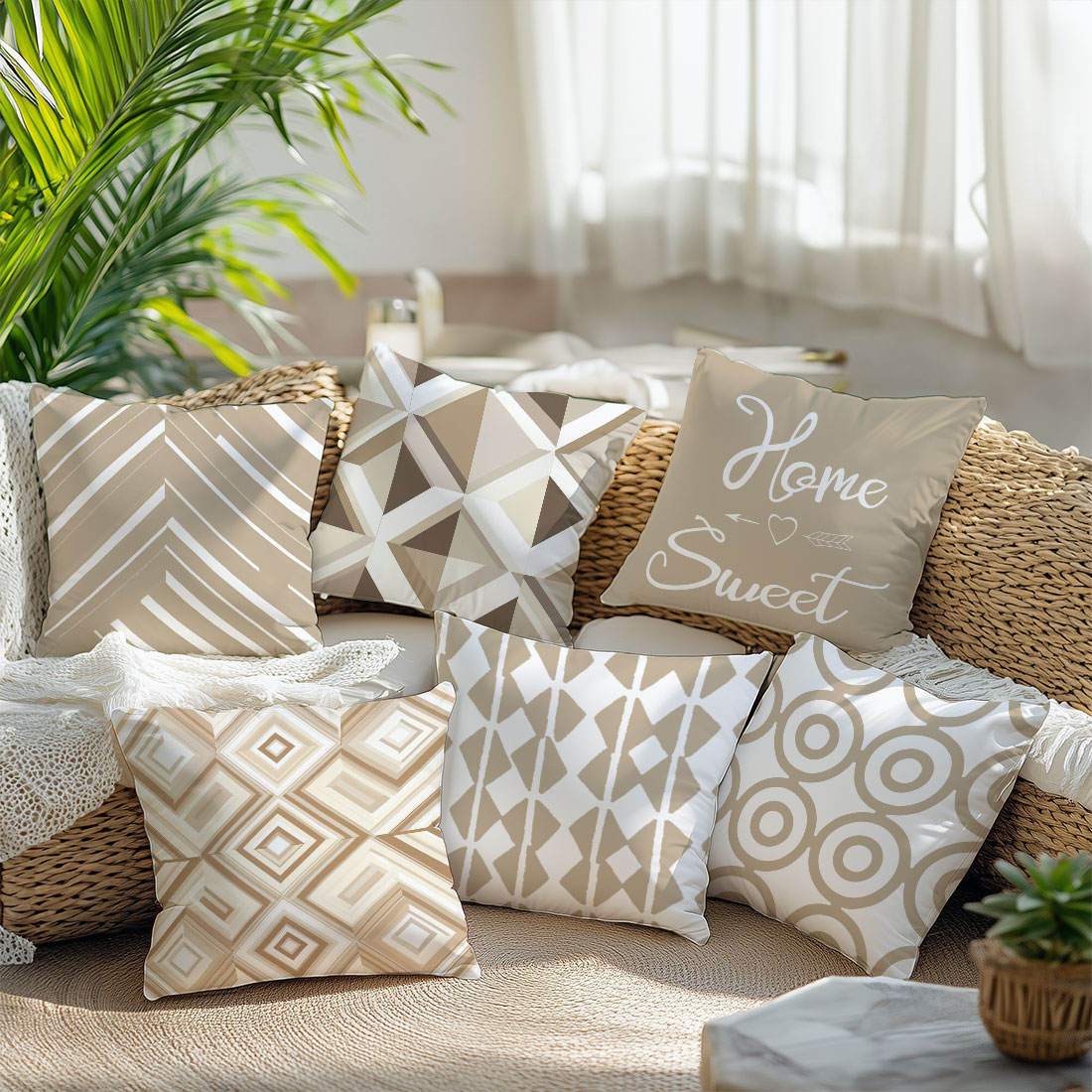 45x45cm Light Coffee Color Vec - Home Decor Vector 评论和价格