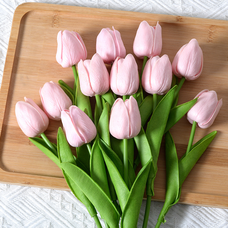3/6/9PCS Tulip Artificial Flow - Home Decor Tulip 评论和价格