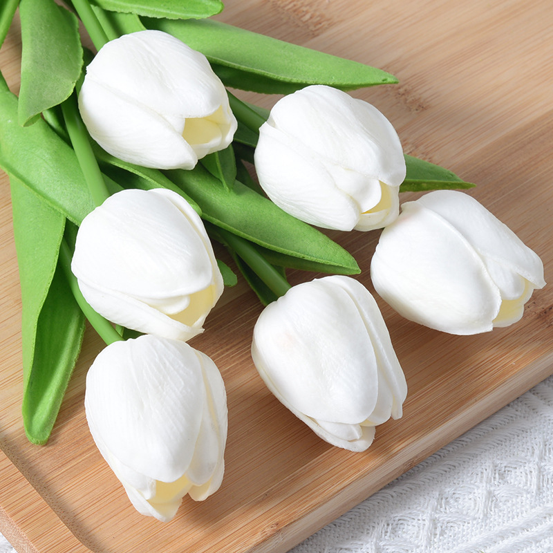 3/6/9PCS Tulip Artificial Flow - Home Decor Tulip 评论和价格