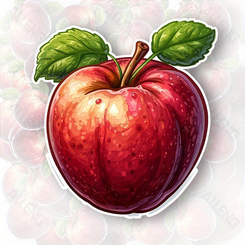 ALLENG Red Apple Vector Art St - Home Decor Vector 评论和价格