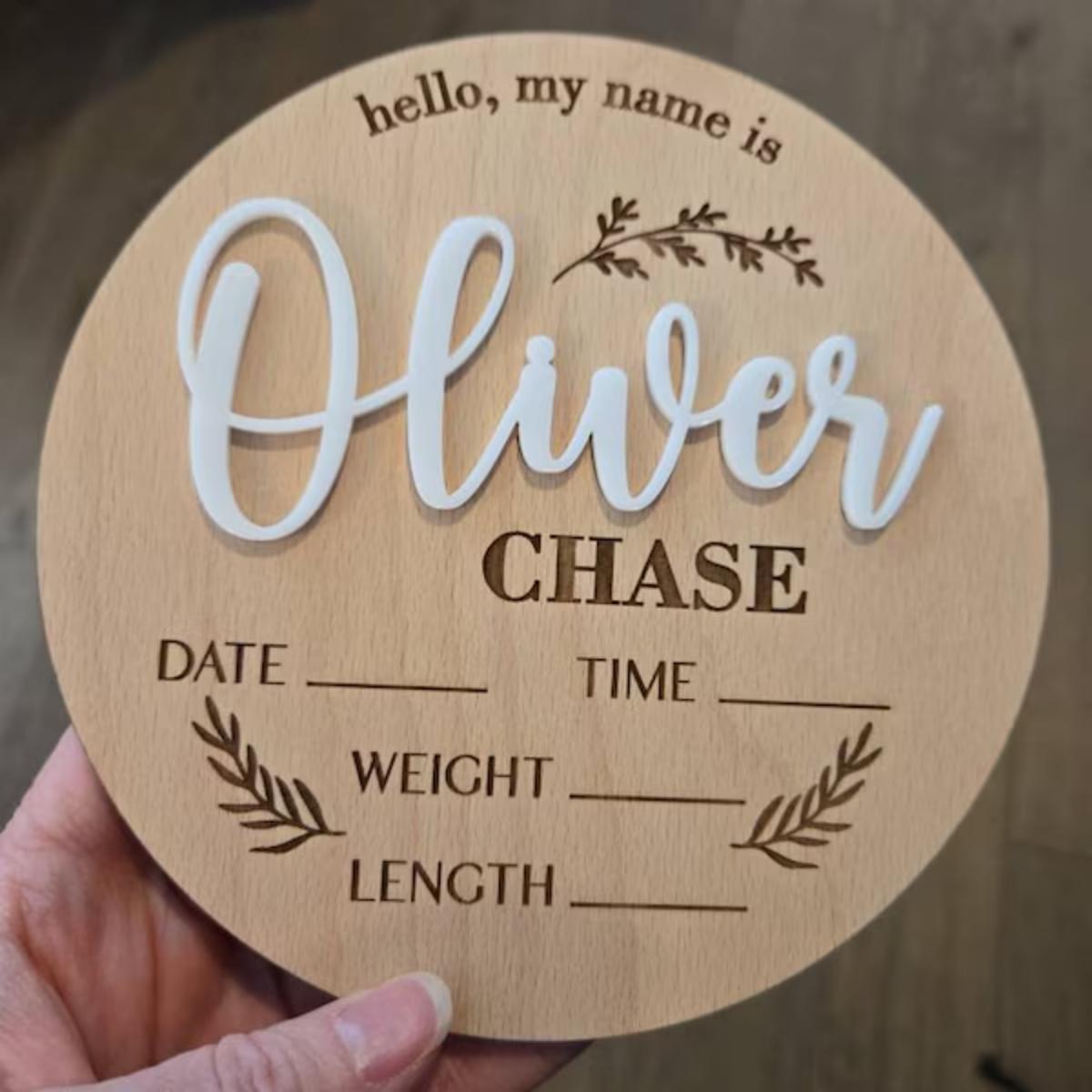 1Pc Custom Baby Announcement S - Home Decor Inspo 评论和价格