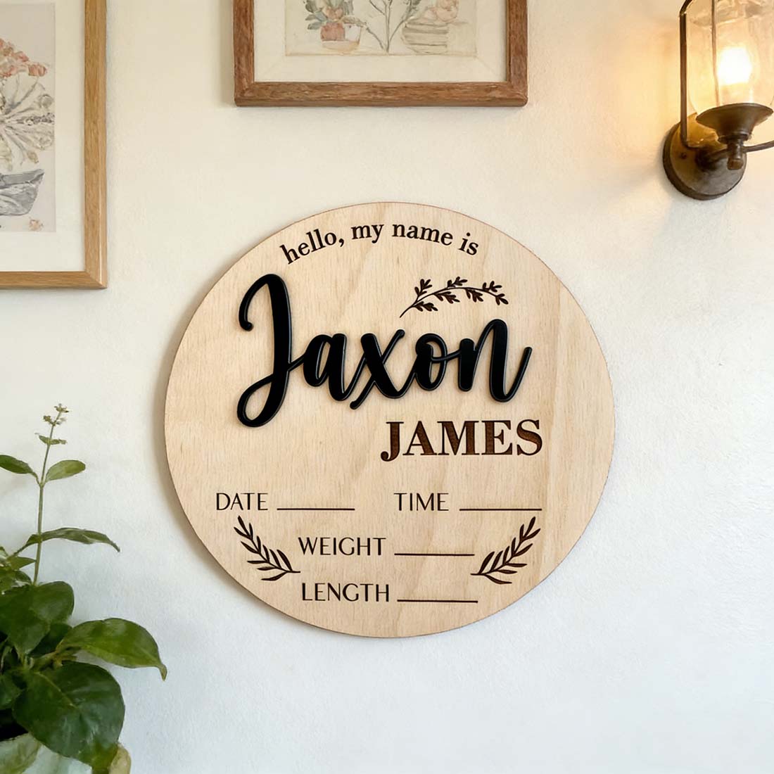 1Pc Custom Baby Announcement S - Home Decor Inspo 评论和价格