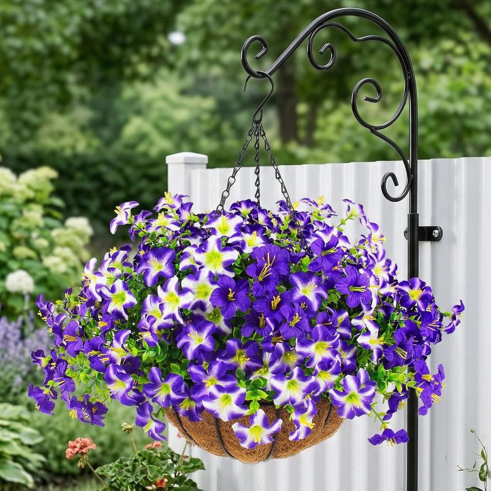 Silky Purple Petunias with Han - Home Decor Tulip 评论和价格