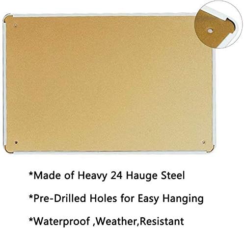 HOUVSSEN Metal Tin Sign, 8 x 1 - X Home Decor 评论和价格