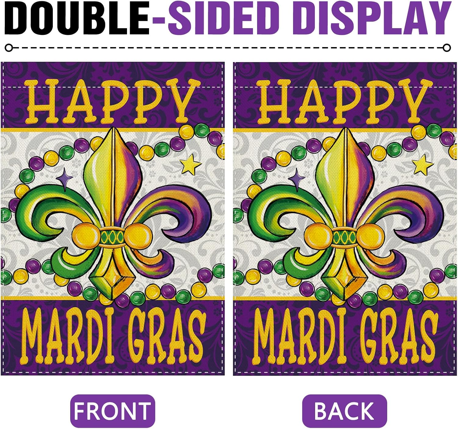 Dyrenson Happy Mardi Gras Fleu - Home Decor New Orleans 评论和价格