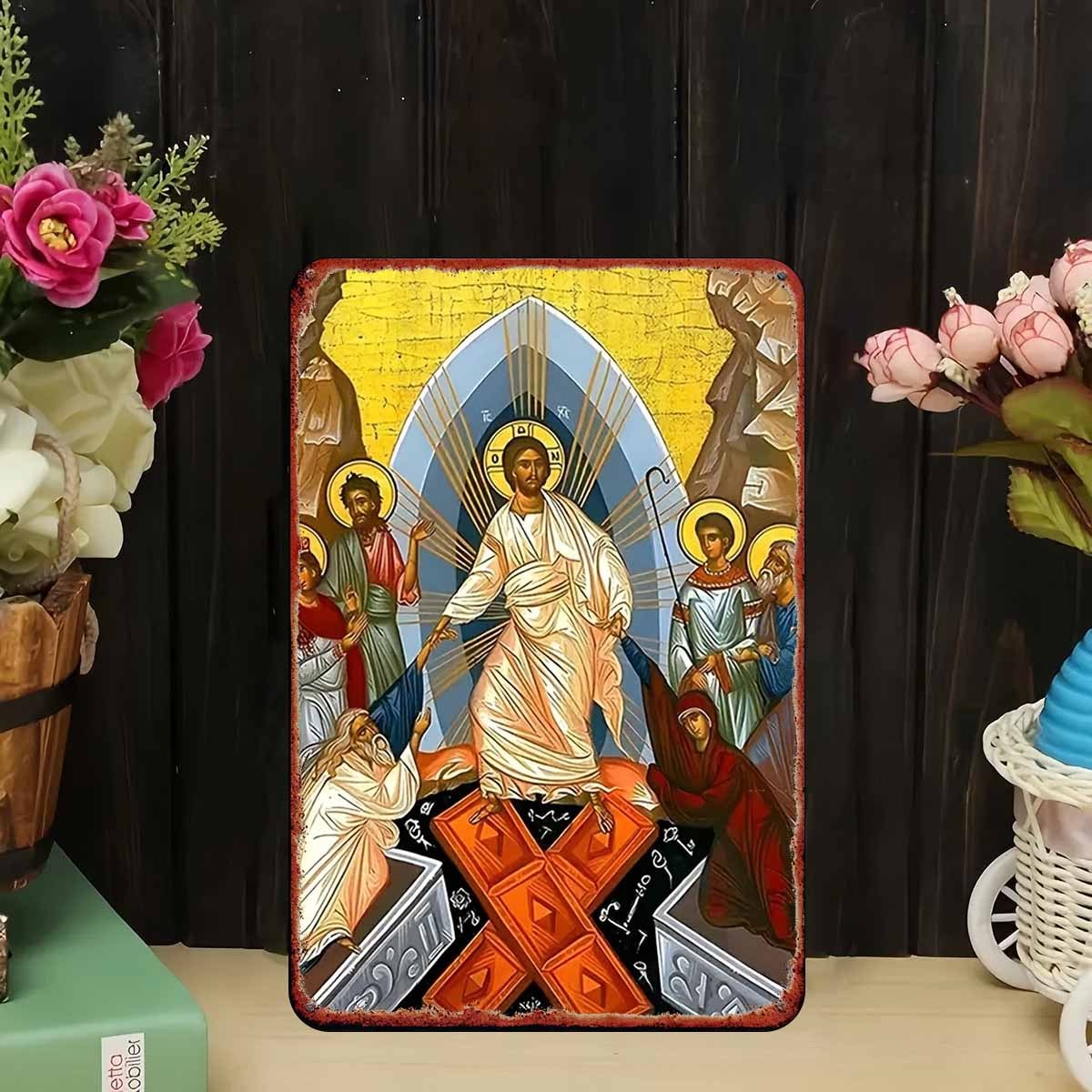 2D Vintage Metal Sign Easter A - Home Decor Outside 评论和价格