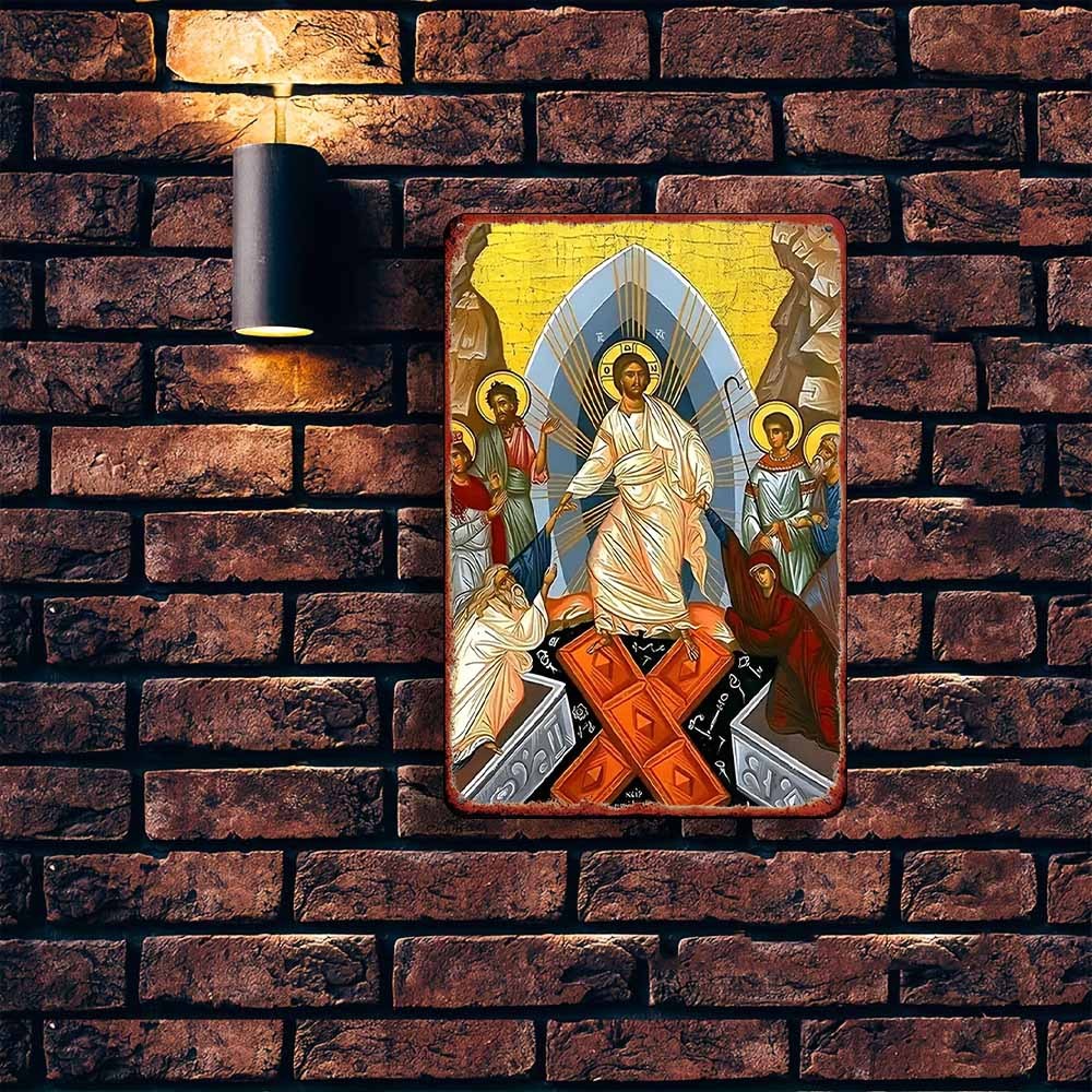 2D Vintage Metal Sign Easter A - Home Decor Outside 评论和价格