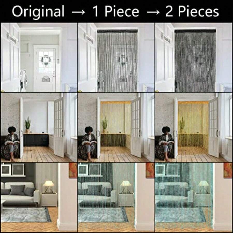 Glitter Beaded String Curtain  - String Curtain Light 评论和价格