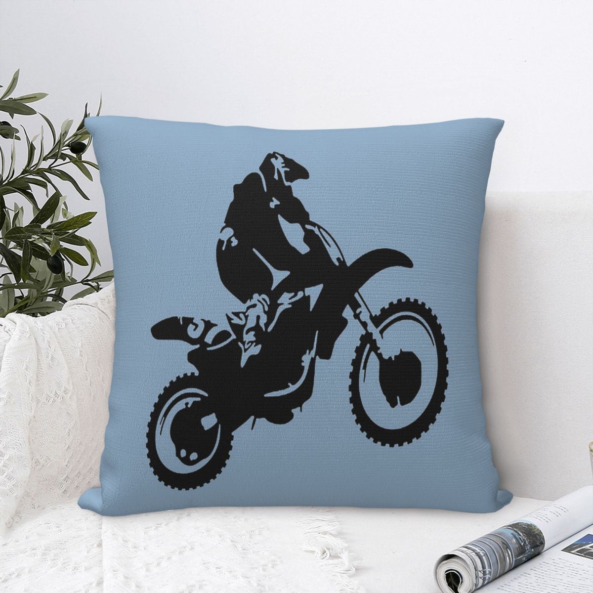 Moto X Dirt Bike Monotone Vect - Home Decor Vector 评论和价格