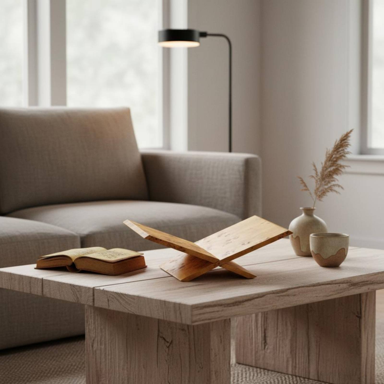 Cross Book Stand Wabi-Sabi Des - X Home Decor 评论和价格