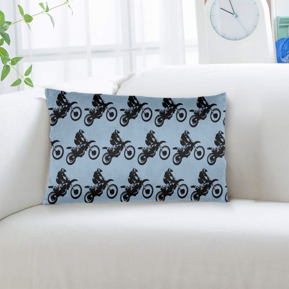 Moto X Dirt Bike Monotone Vect - Home Decor Vector 评论和价格
