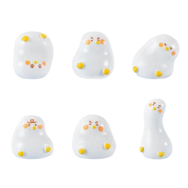 6Pcs Cute Mini White Duck Resi - Home Decor Express 评论和价格