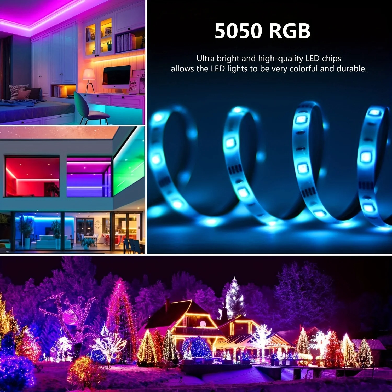 10M 20M 30M RGB LED Lights Str - Home Decor Free App 评论和价格