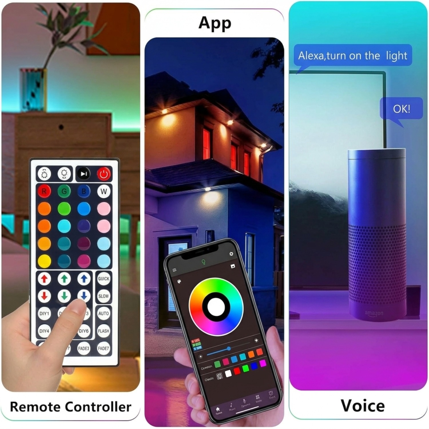10M 20M 30M RGB LED Lights Str - Home Decor Free App 评论和价格