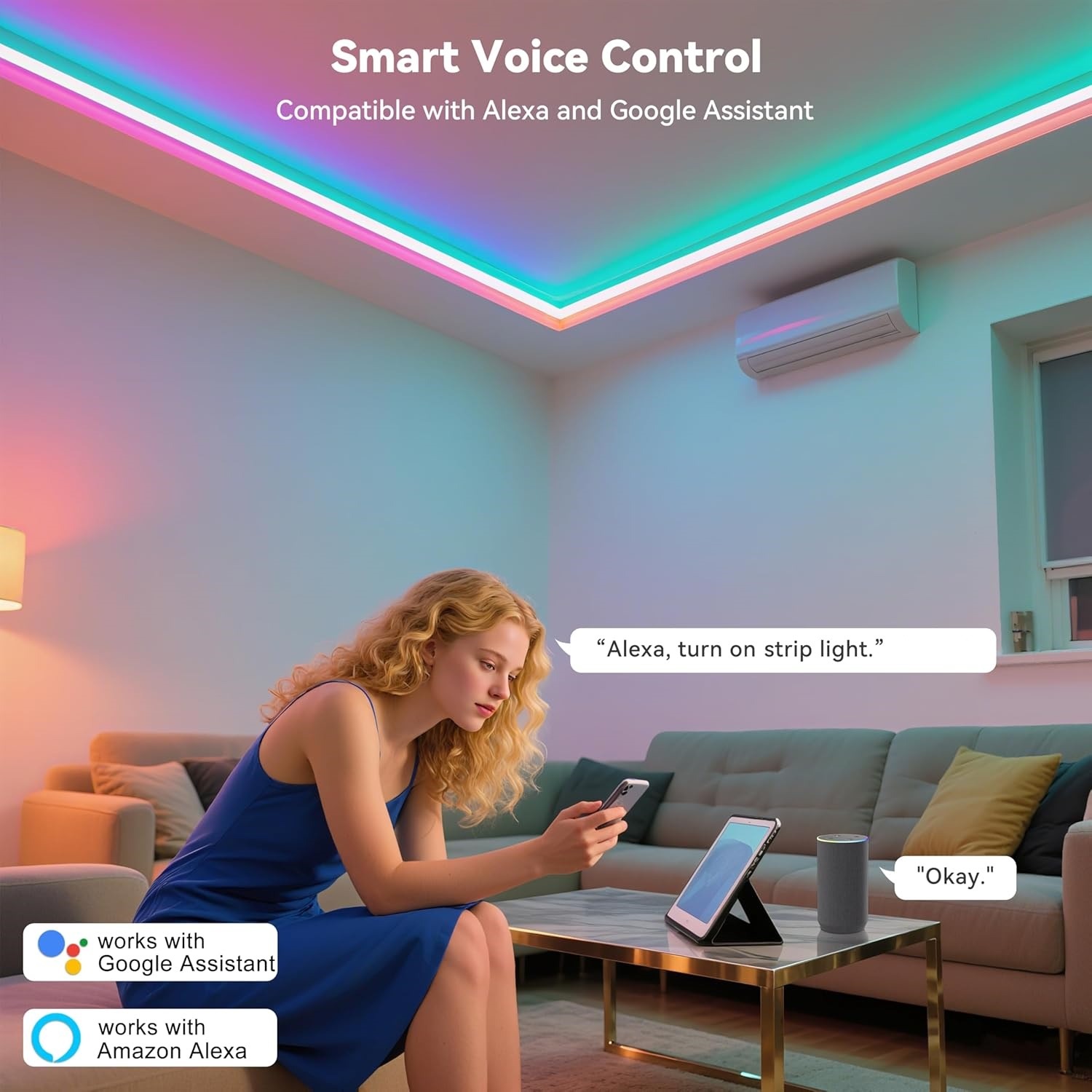 10M 20M 30M RGB LED Lights Str - Home Decor Free App 评论和价格