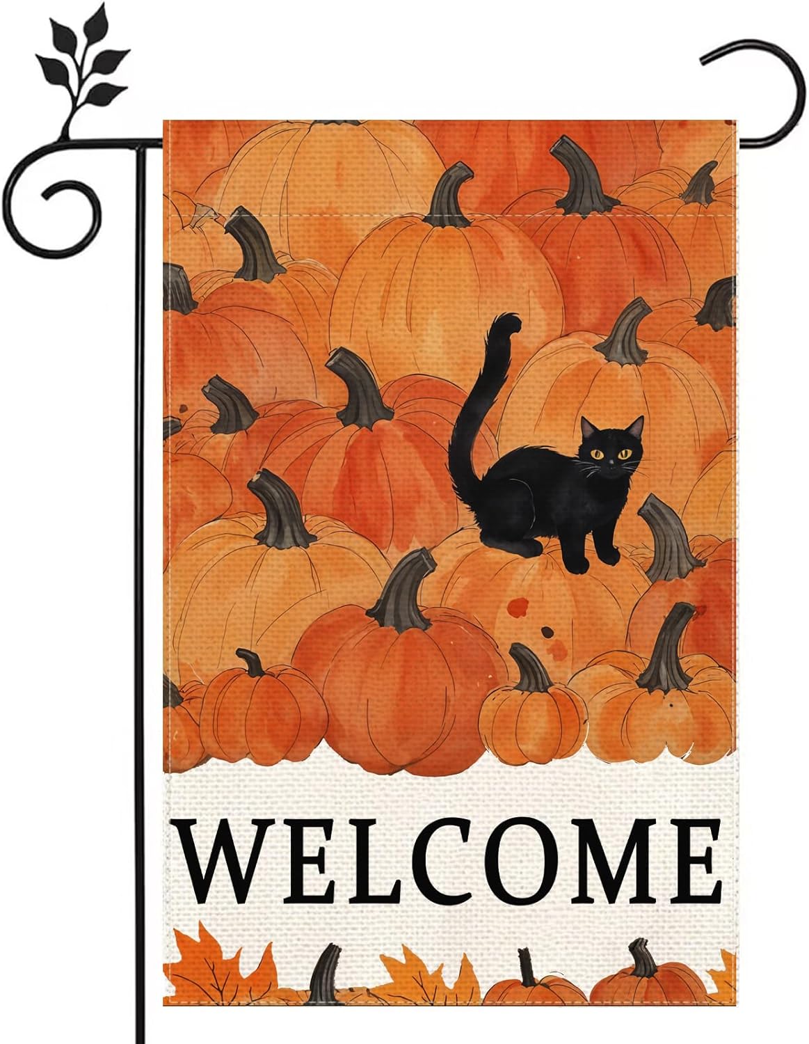 Cat Dog Welcome Fall Pumpkin M - X Home Decor 评论和价格