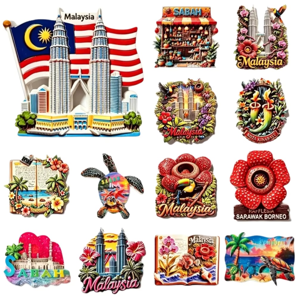 Malaysia Tourist Souvenir 3D R - Home Decor Malaysia 评论和价格