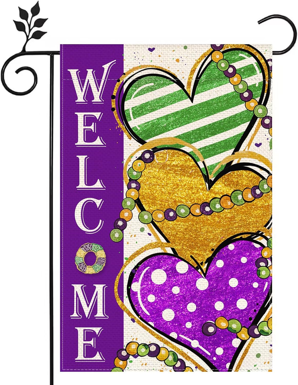 Welcome New Orleans Carnival F - Home Decor New Orleans 评论和价格
