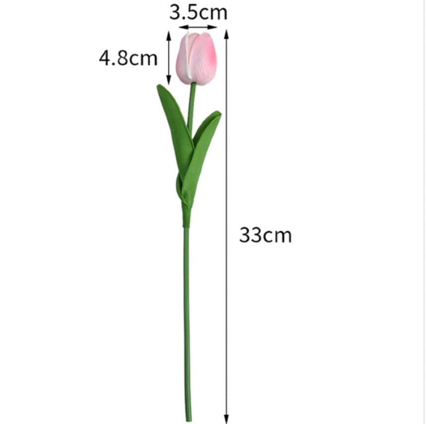 5 pcs Artificial Tulip Flowers - Home Decor Tulip 评论和价格