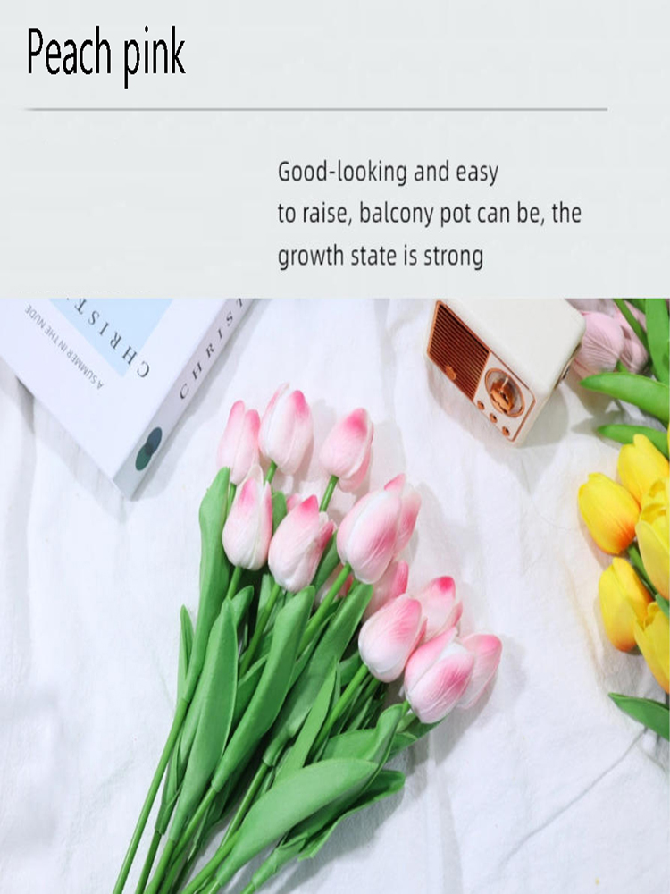 5 pcs Artificial Tulip Flowers - Home Decor Tulip 评论和价格