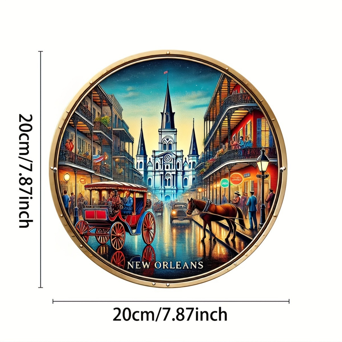 2D Metal Sign New Orleans Vint - Home Decor New Orleans 评论和价格