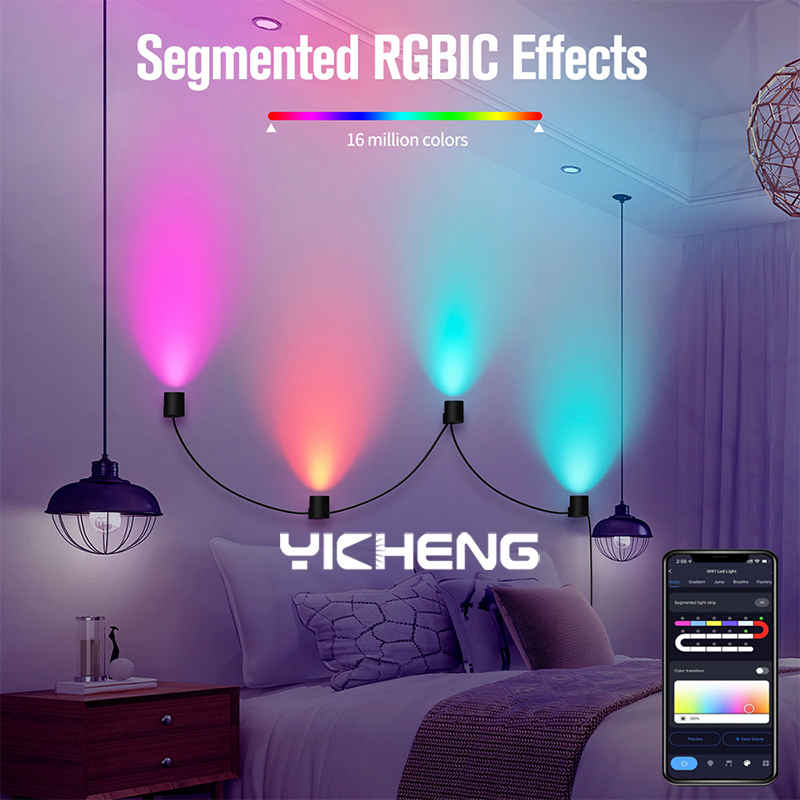 RGBIC Smart Wall Lamp TUYA APP - Home Decor Free App 评论和价格