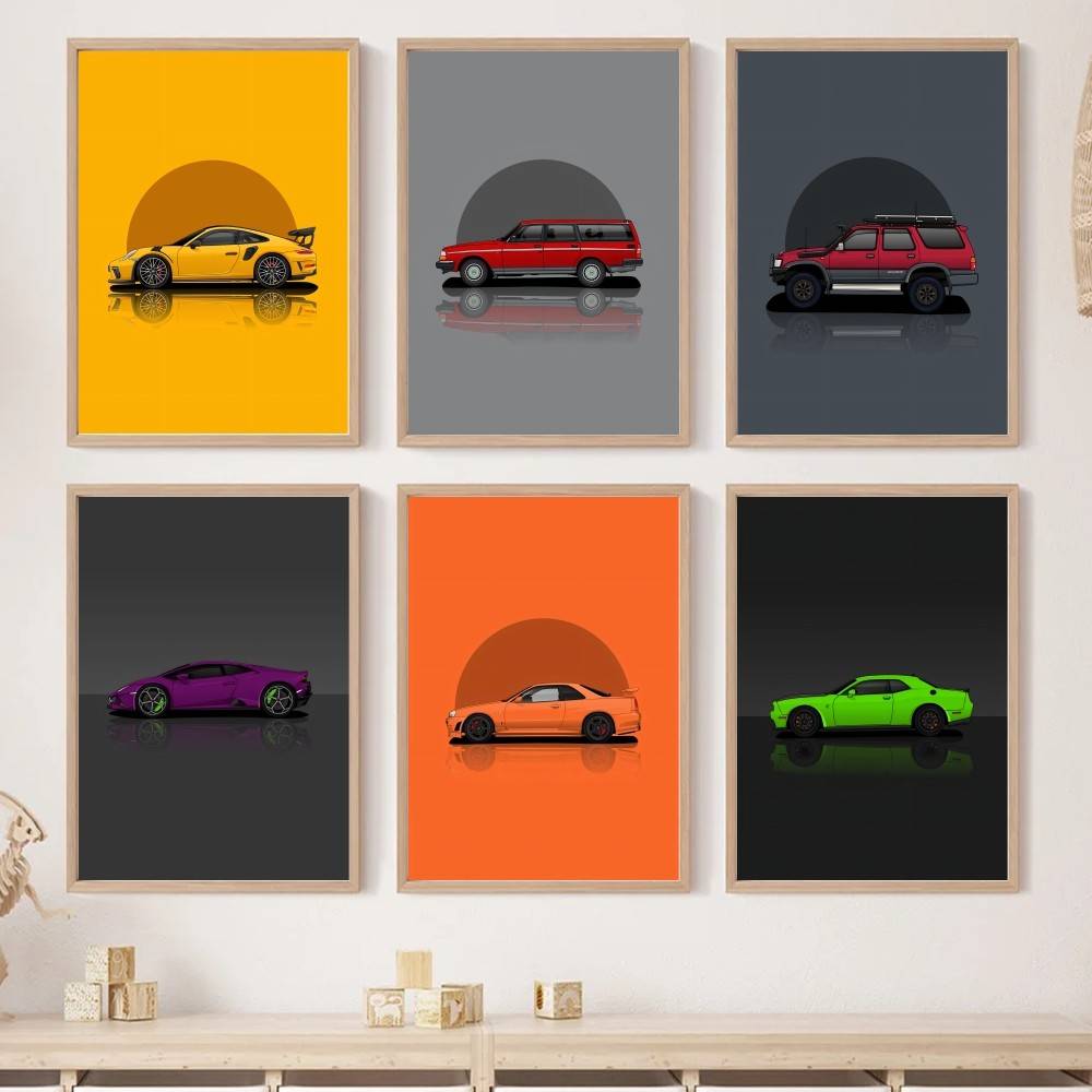 Cool Sport SUV Car Paper Poste - Home Decor Vector 评论和价格