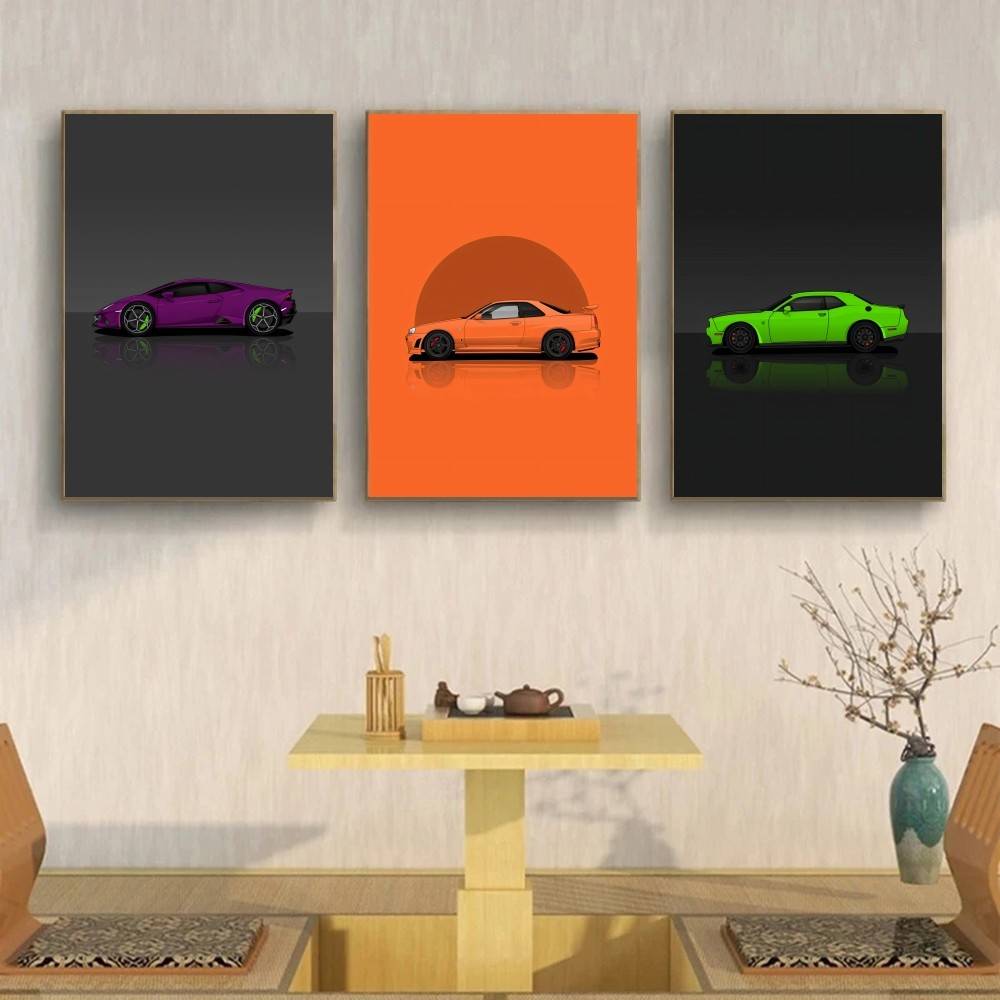 Cool Sport SUV Car Paper Poste - Home Decor Vector 评论和价格