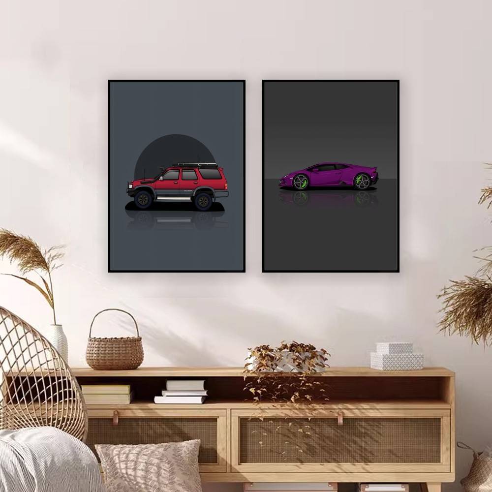 Cool Sport SUV Car Paper Poste - Home Decor Vector 评论和价格
