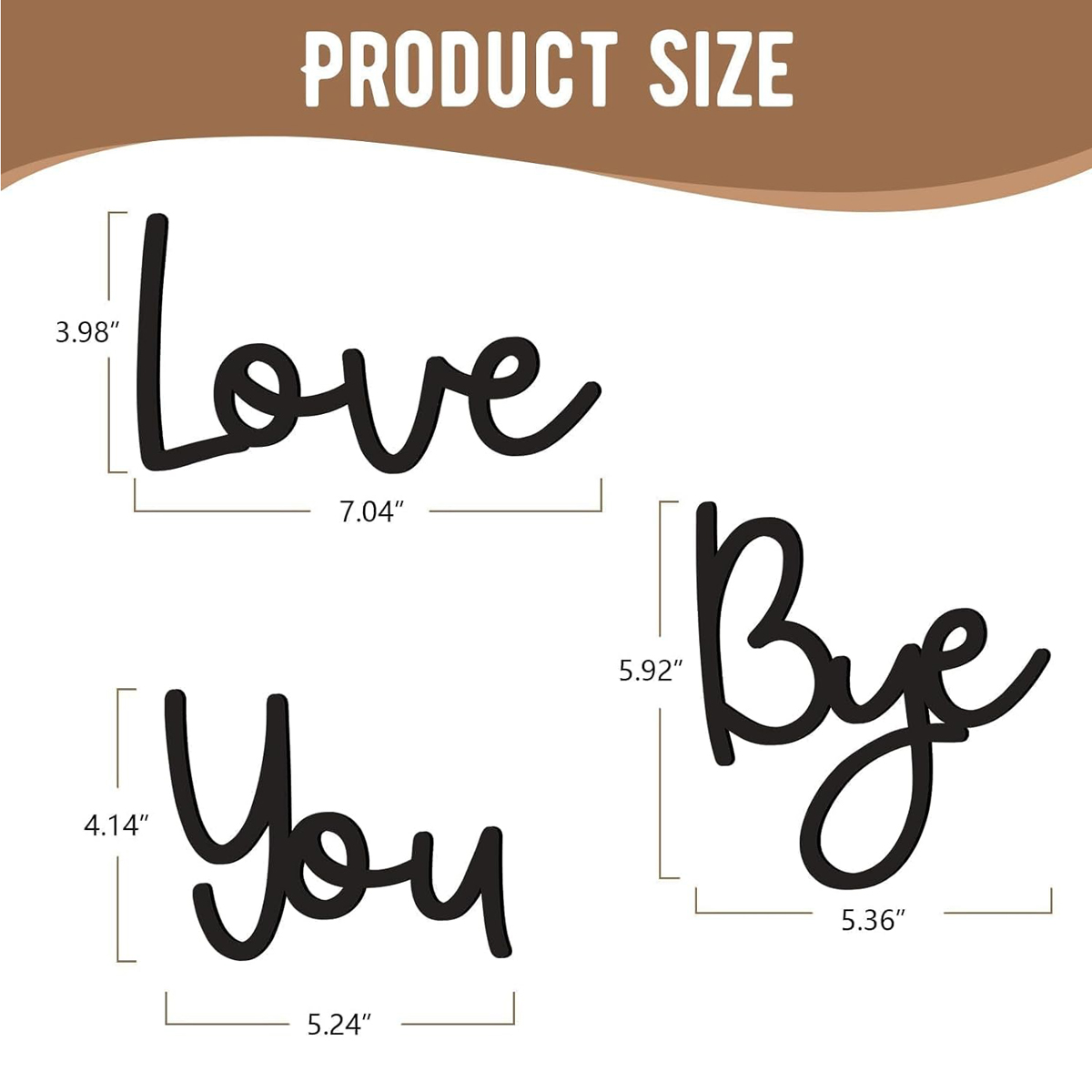 Love You Bye Wood Sign Home De - Home Decor Express 评论和价格