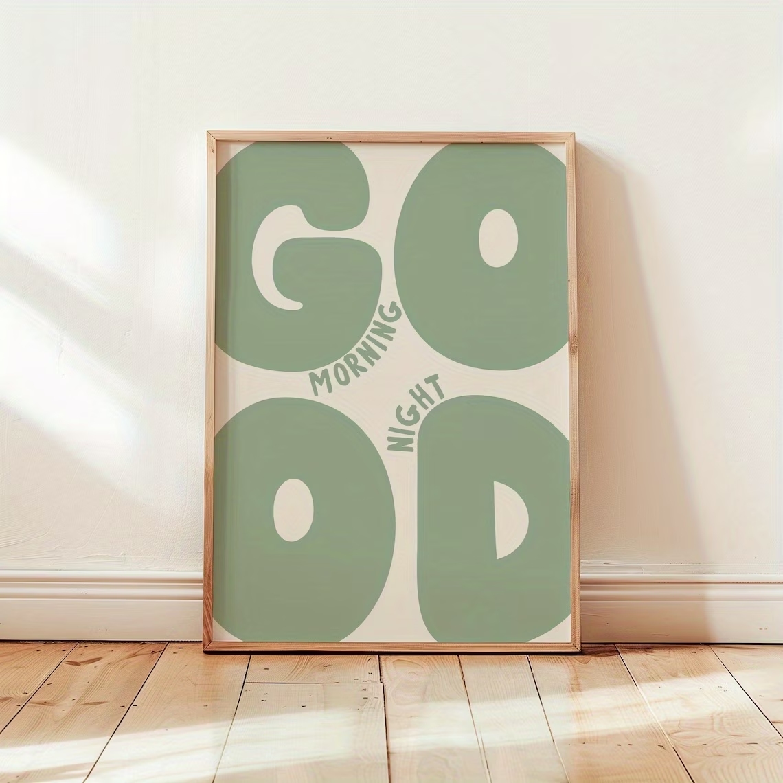 Modern Green Good Morning Good - Home Decor Green 评论和价格