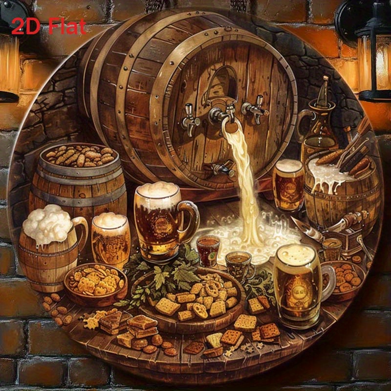 1Pc Round 2D Flat Aluminum Sig - Home Decor Outside 评论和价格