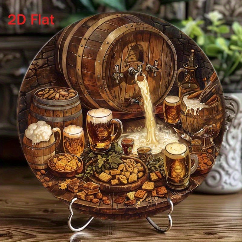 1Pc Round 2D Flat Aluminum Sig - Home Decor Outside 评论和价格